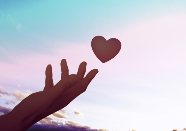 ハートと空